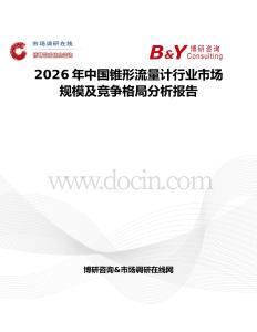 2026年中國錐形流量計行業(yè)市場規(guī)模及競爭格局分析報告