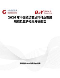2026年中國蛇紋石濾料行業市場規模及競爭格局分析報告
