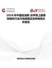 2026年中國血清素-去甲腎上腺素抑制劑行業(yè)市場規(guī)模及競爭格局分析報(bào)告