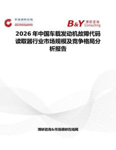 2026年中國車載發動機故障代碼讀取器行業市場規模及競爭格局分析報告