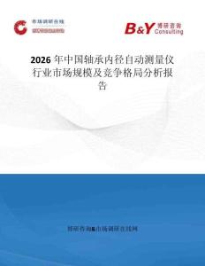 2026年中國軸承內徑自動測量儀行業(yè)市場規(guī)模及競爭格局分析報告