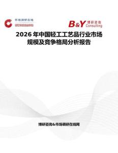 2026年中國輕工工藝品行業市場規模及競爭格局分析報告