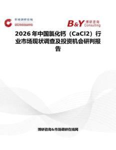 2026年中國氯化鈣（CaCl2）行業市場現狀調查及投資機會研判報告