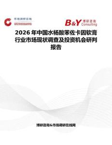 2026年中國水楊酸苯佐卡因軟膏行業市場現狀調查及投資機會研判報告