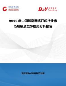 2026年中國蜂窩網絡訂閱行業市場規模及競爭格局分析報告