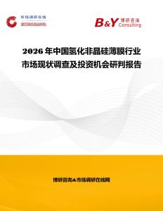 2026年中國氫化非晶硅薄膜行業市場現狀調查及投資機會研判報告