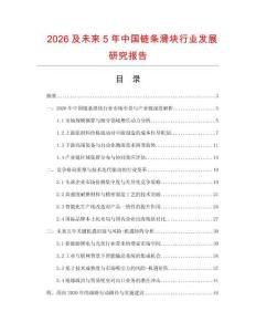 2026及未來(lái)5年中國(guó)鏈條滑塊行業(yè)發(fā)展研究報(bào)告