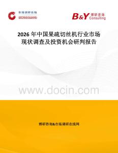 2026年中國果疏切絲機行業市場現狀調查及投資機會研判報告