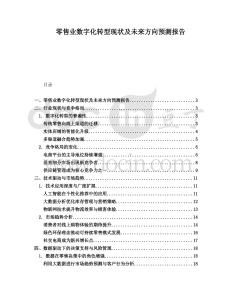 零售业数字化转型现状及未来方向预测报告