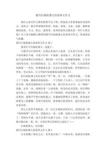 描寫掃地機器人的說明文作文（精選56篇）