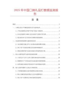 2025年中國口哨禮品燈數(shù)據(jù)監(jiān)測報告