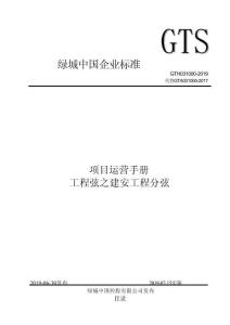 GTHO31000-2019 項目運營手冊工程弦之建安工程分弦