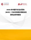 2026年中國汽車盲點警告（BSW）行業市場現狀調查及投資機會研判報告