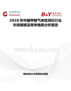 2026年中國甲醛氣體檢測儀行業市場規模及競爭格局分析報告
