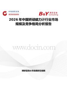 2026年中國矯頑磁力計(jì)行業(yè)市場規(guī)模及競爭格局分析報(bào)告