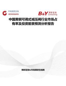 中國黃銅可調式減壓閥行業市場占有率及投資前景預測分析報告