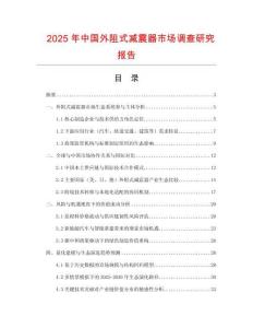 2025年中國外阻式減震器市場調(diào)查研究報告