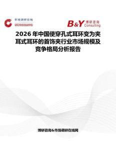 2026年中國使穿孔式耳環變為夾耳式耳環的首飾夾行業市場規模及競爭格局分析報告