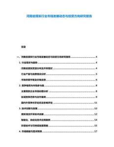 河南省煤炭行業(yè)市場(chǎng)發(fā)展動(dòng)態(tài)與投資方向研究報(bào)告