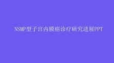 NSMP型子宫内膜癌诊疗研究进展PPT