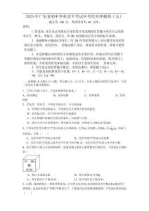 2025年初中學(xué)業(yè)水平考試化學(xué)沖刺卷（五）（含答案）
