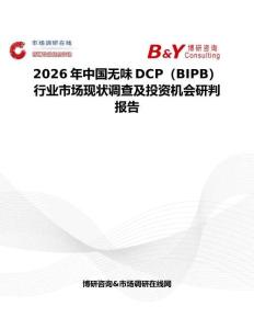 2026年中国无味DCP（BIPB）行业市场现状调查及投资机会研判报告