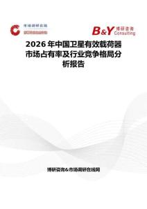 2026年中國衛(wèi)星有效載荷器市場占有率及行業(yè)競爭格局分析報告