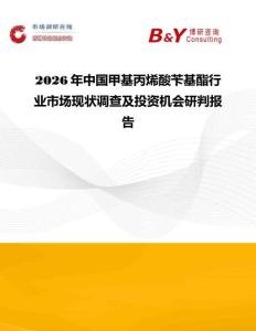 2026年中國甲基丙烯酸芐基酯行業(yè)市場現(xiàn)狀調(diào)查及投資機(jī)會研判報(bào)告