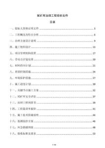 尾礦庫治理工程投標文件