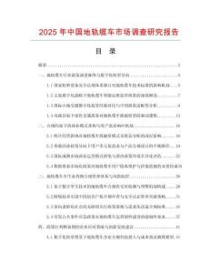 2025年中國(guó)地軌纜車市場(chǎng)調(diào)查研究報(bào)告