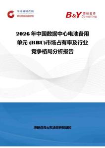 2026年中國數據中心電池備用單元 (BBU)市場占有率及行業競爭格局分析報告