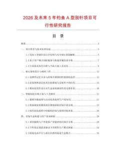 2026及未来5年钓鱼A型别针项目可行性研究报告