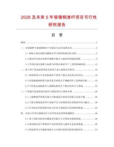 2026及未來5年玻璃鋼漁桿項目可行性研究報告