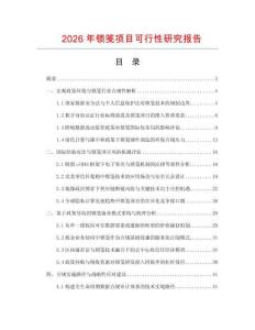2026年鎖箋項(xiàng)目可行性研究報(bào)告