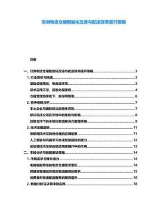 非洲物流倉儲智能化改造與配送效率提升策略