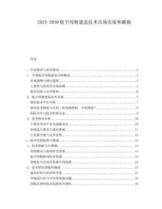 2025-2030航空母艦建造技術市場發展和獻揭