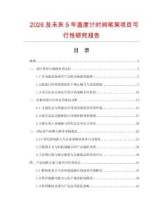 2026及未来5年温度计时间笔架项目可行性研究报告