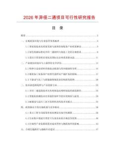 2026年異徑二通項目可行性研究報告