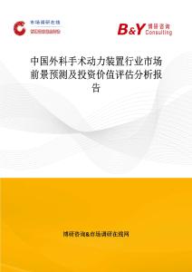 中國外科手術動力裝置行業市場前景預測及投資價值評估分析報告