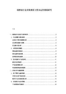 潤滑油行業(yè)并購重組與資本運作策略研究