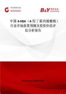 中国4-HBA（4-羟丁基丙烯酸酯）行业市场前景预测及投资价值评估分析报告