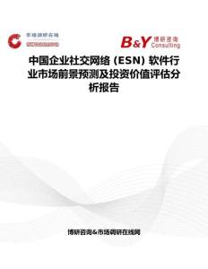 中國企業社交網絡 (ESN) 軟件行業市場前景預測及投資價值評估分析報告