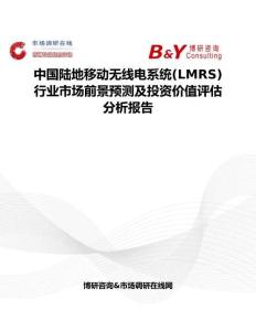 中國(guó)陸地移動(dòng)無(wú)線電系統(tǒng)(LMRS)行業(yè)市場(chǎng)前景預(yù)測(cè)及投資價(jià)值評(píng)估分析報(bào)告