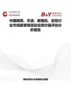 中国雨燕、天语、新奥拓、启悦行业市场前景预测及投资价值评估分析报告