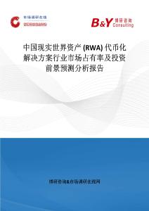 中國現實世界資產 (RWA) 代幣化解決方案行業市場占有率及投資前景預測分析報告