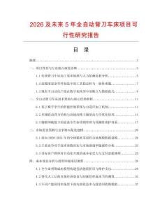 2026及未来5年全自动背刀车床项目可行性研究报告