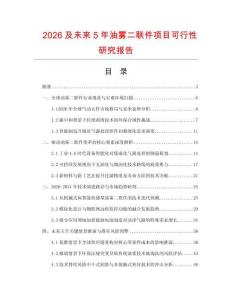 2026及未來5年油霧二聯(lián)件項目可行性研究報告