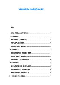 傳統體育用品企業電商轉型痛點研究