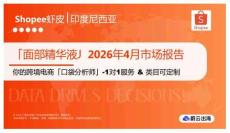 「面部精華液」2026年4月市場報告 Shopee蝦皮 印度尼西亞