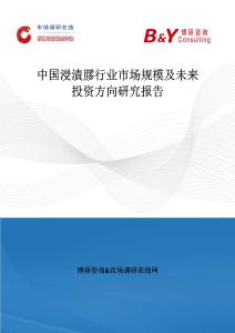 中國浸漬膠行業市場規模及未來投資方向研究報告